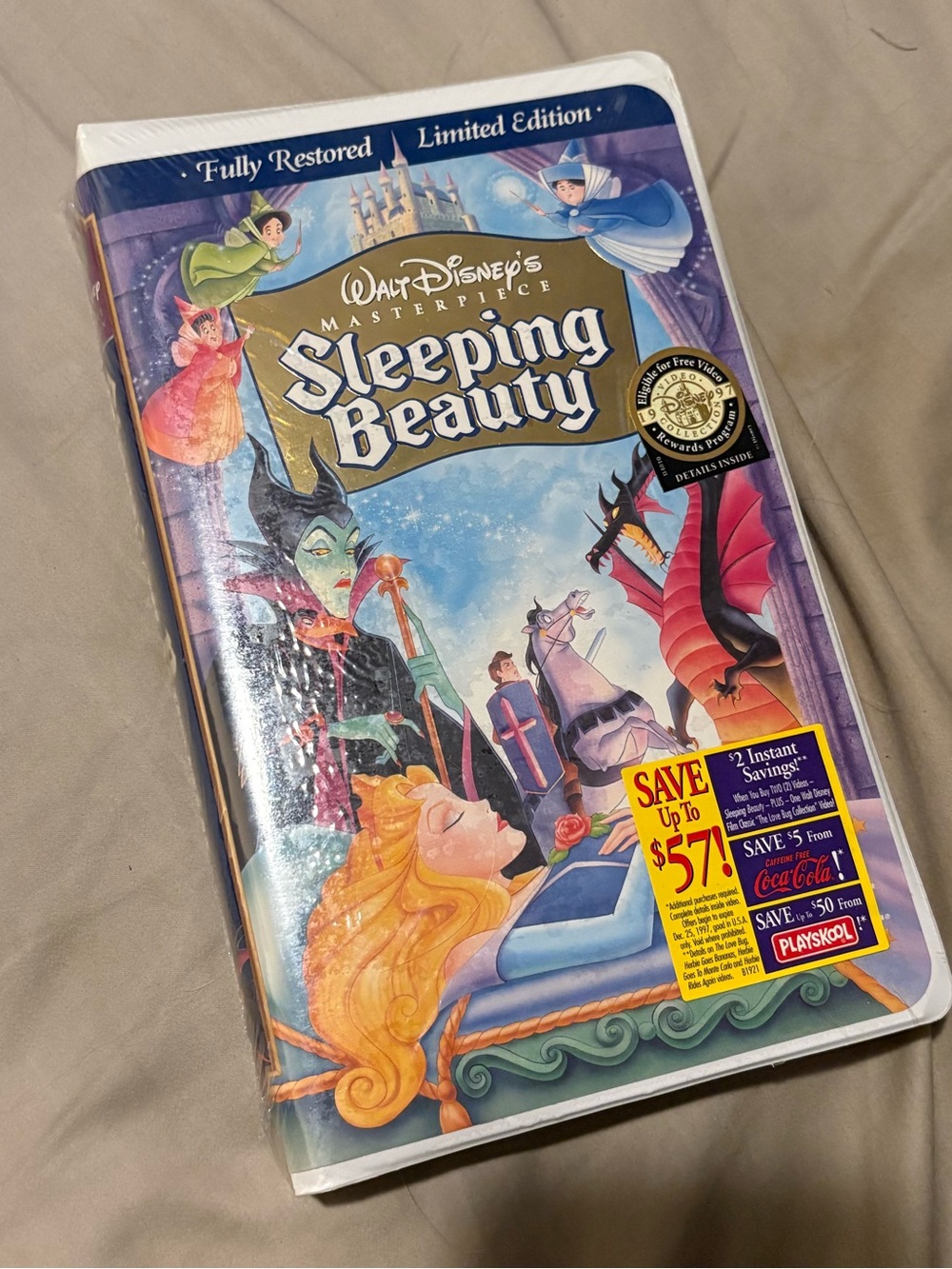 NWT Sleeping Beauty Disney VHS Limited Edition
